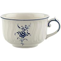 Villeroy &amp- Boch Vieux Luxembourg Taza de té- 200 ml- Porcelana Premium- Blanco-Azul
